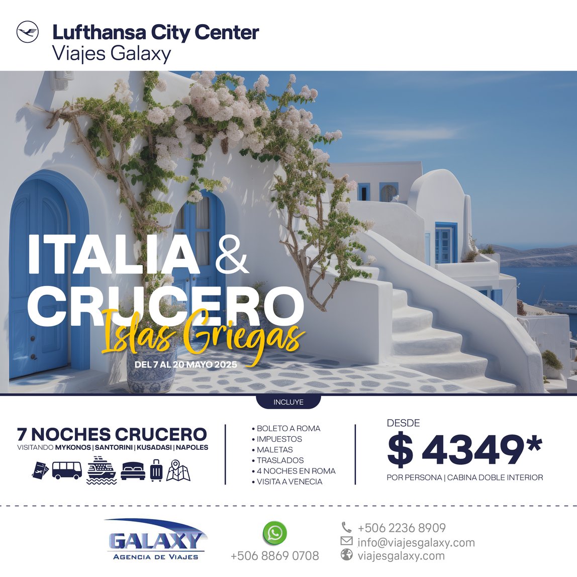 ITALIA Y CRUCERO